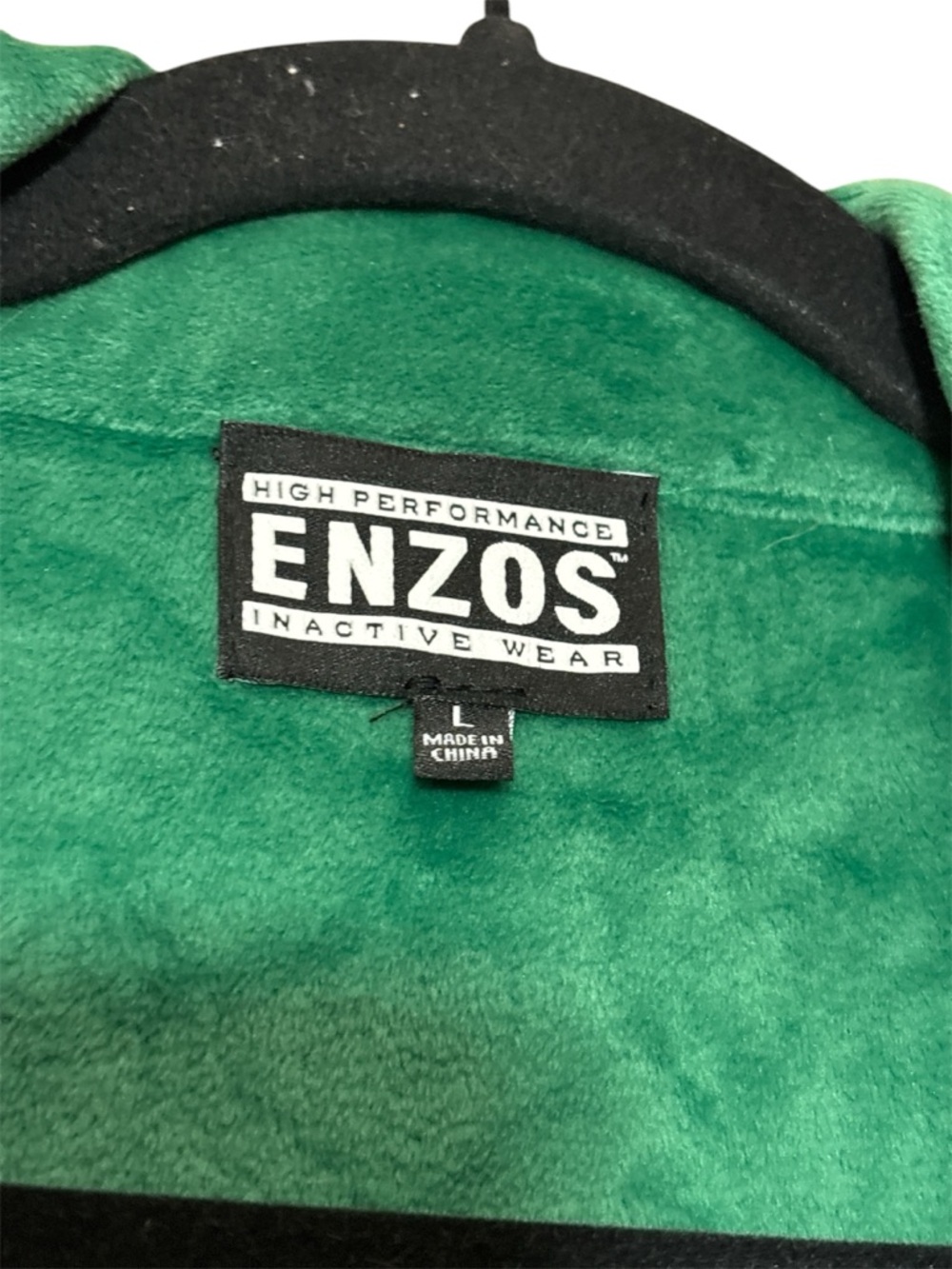 ENZOS Green Velour Women’s Jumpsuit Size L,NWT, - Picture 2 of 8